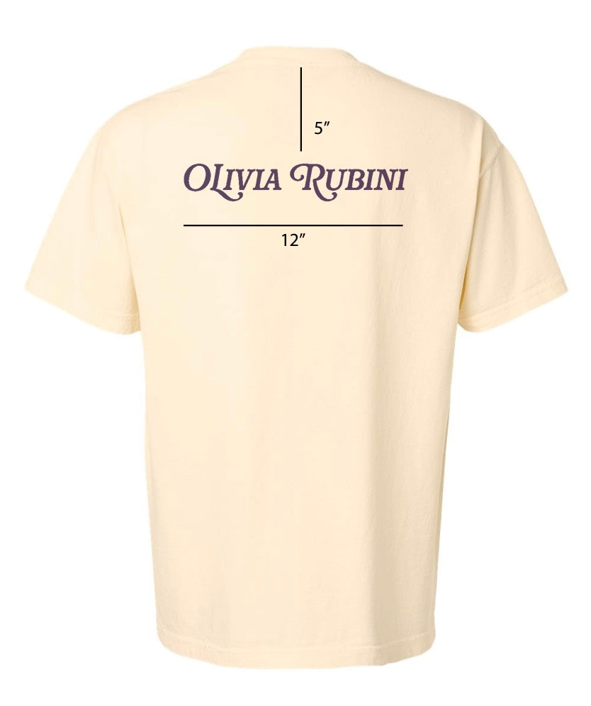 Heartless Woman Cream & Lilac Short Sleeve Tee
