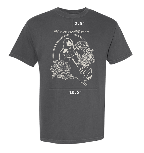 Heartless Woman Pepper Black Short Sleeve Tee